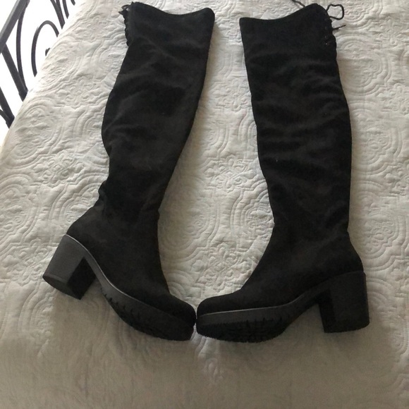Shoes - Brand New over the knee black boots